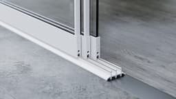 3 Rail Glazen Schuifwand afbeelding 4