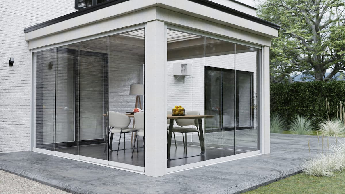 3 Rail Glazen Schuifwand