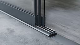 3 Rail Glazen Schuifwand afbeelding 3