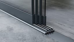 4 Rail Glazen Schuifwand afbeelding 2