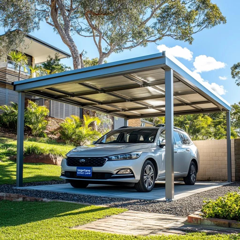Carport | Polycarbonaat | Antraciet | 3.00 x 3.0m