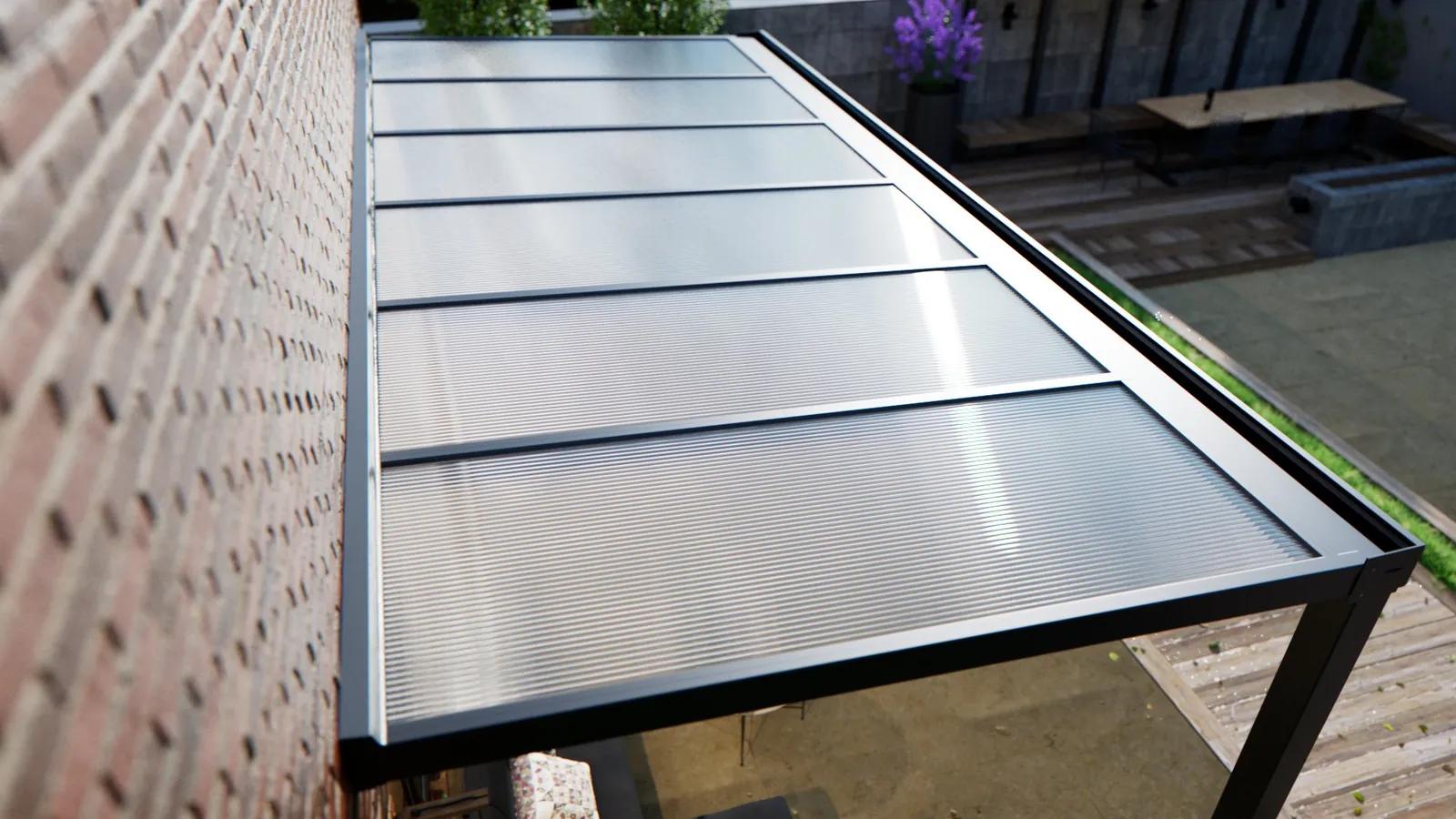 Veranda | Polycarbonaat | Antraciet | 3.06 x 2.5 meter