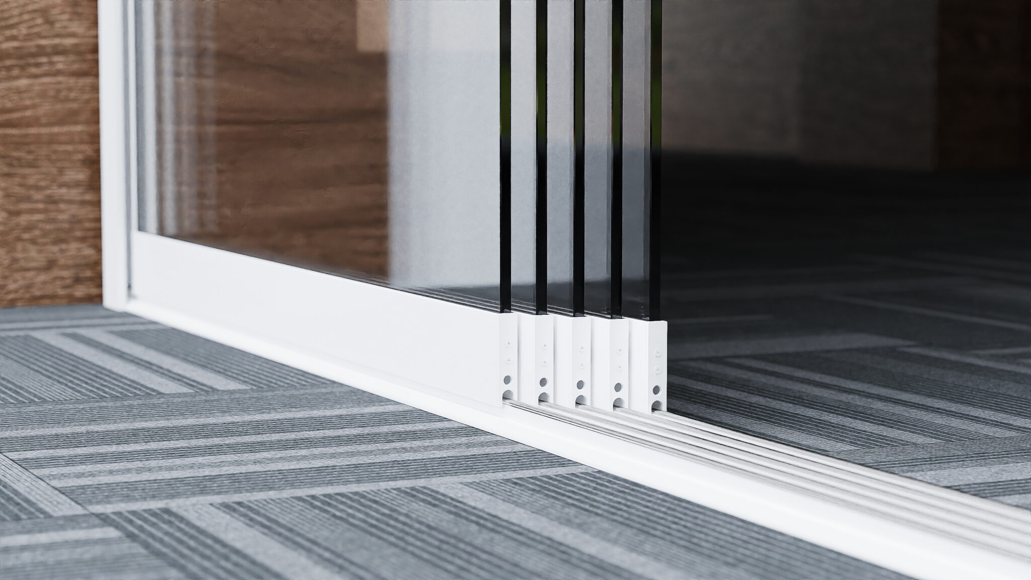 Steellook glas detail wit