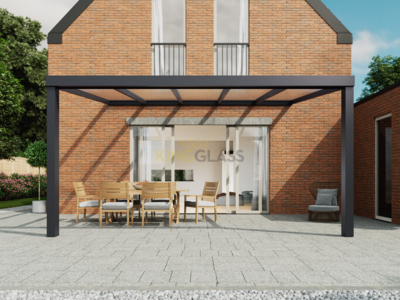 Veranda | Polycarbonaat | Antraciet | 5.06 x 4 meter