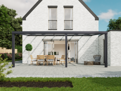 Veranda | Polycarbonaat | Antraciet | 7.06 x 3 meter