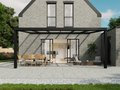 Veranda | Polycarbonaat | Zwart | 6.06 x 3.5 meter