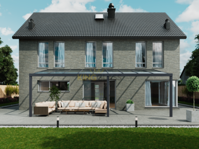 Veranda | Glas | Antraciet | 9.06 x 3.5 meter