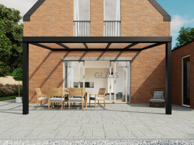 Veranda | Glas | Zwart | 5.06 x 3.0 meter